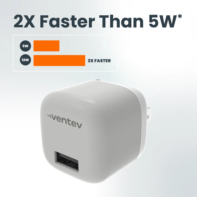 12W USB-A Universal Mini Wall Charger