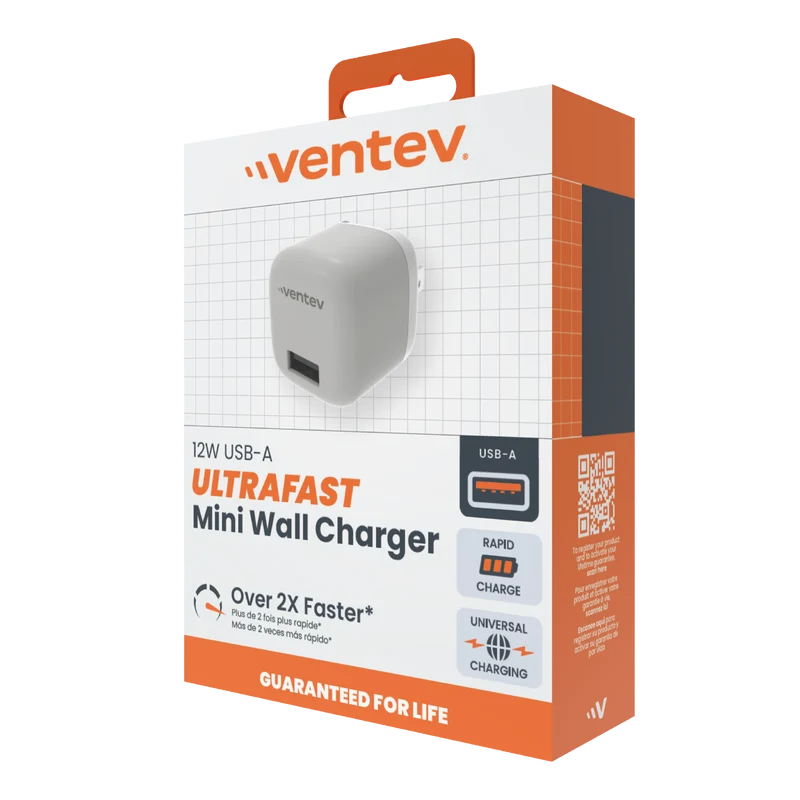 12W USB-A Universal Mini Wall Charger