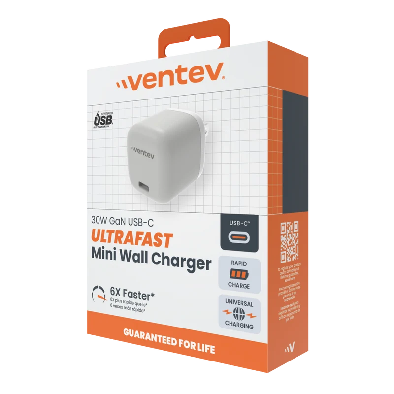 30W ULTRAFAST USB-C Universal GaN Mini Wall Charger