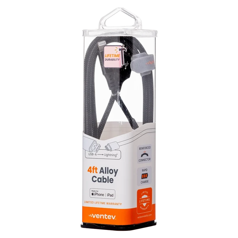 Alloy USB-A to Apple Lightning High Speed Ultradurable 4 Foot Cable