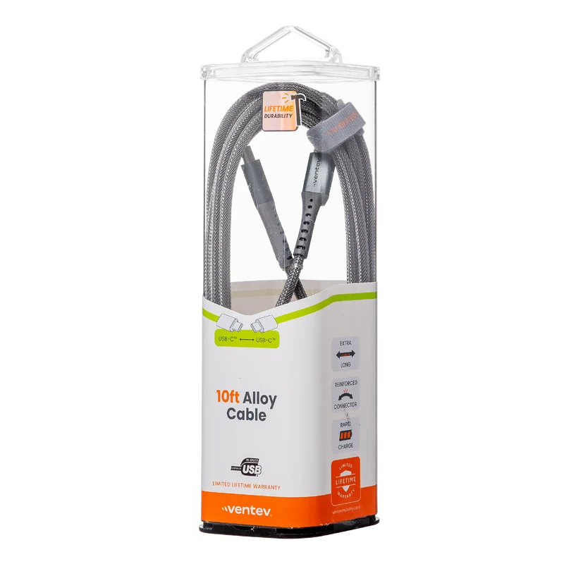 Alloy USB-A to USB-C High Speed Ultradurable 10 Foot Cable