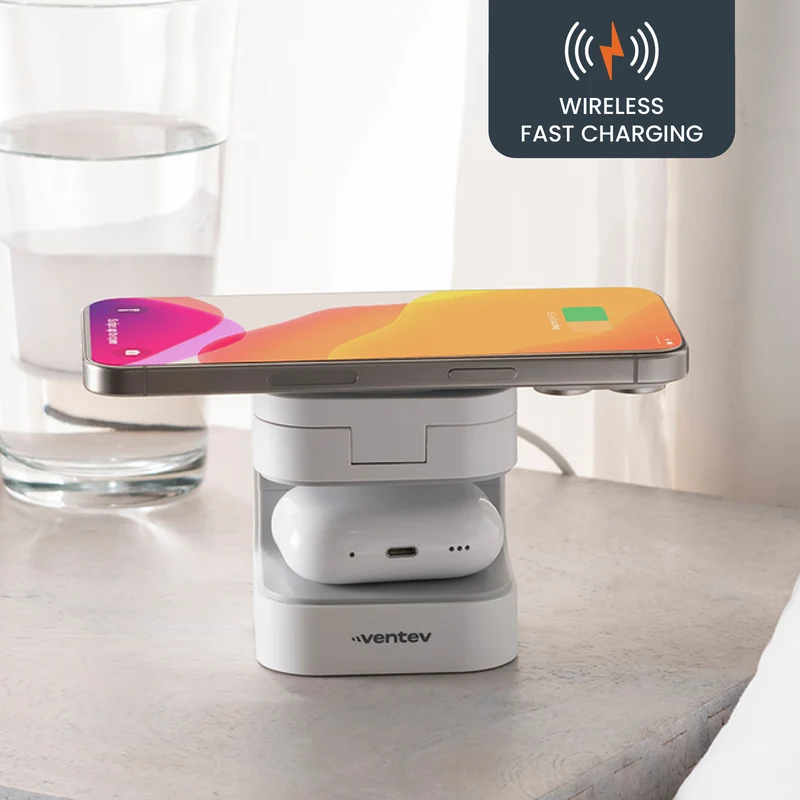 15W ULTRAFAST Qi2 Wireless 2 in 1 Cube