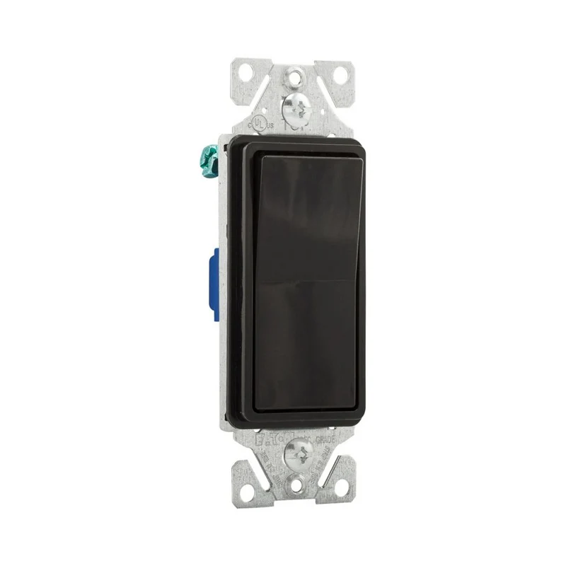SWITCH DECORATOR 15A 120/277V BLACK - 7501BK-BX-L