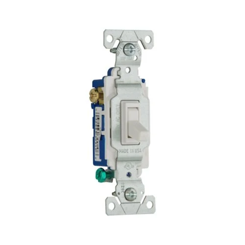 SWITCH TOGGLE 3-WAY 15A 120V WHITE - 1303-7W