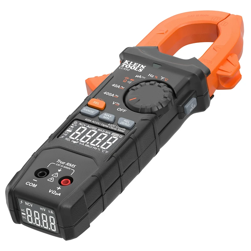 400A AC/DC Dual-Display Auto-Ranging Digital Clamp Meter CL490