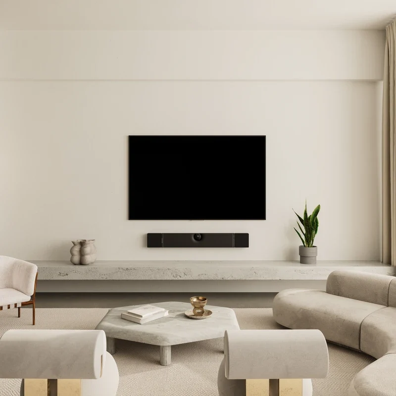 Devialet Dione – Barre de son Dolby Atmos® 950 W RMS avec 8 haut-parleurs de graves intégrés