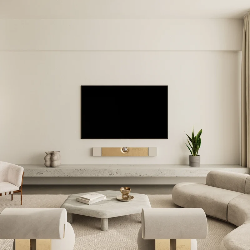 Devialet Dione – Barre de son Dolby Atmos® 950 W RMS avec 8 haut-parleurs de graves intégrés