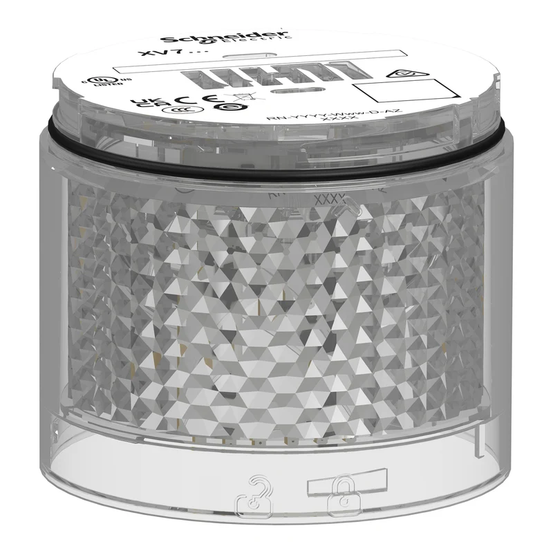 Light Module, Harmony XVB7 Modular Tower Light, white, Ø70mm, blinking, coloured lens