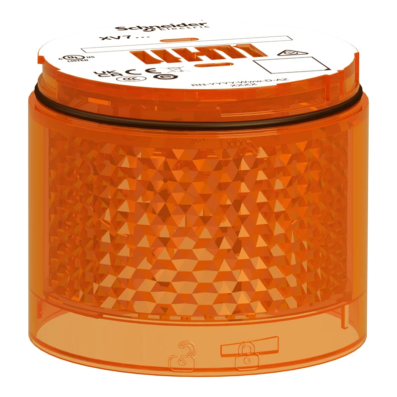 Light Module, Harmony XVB7 Modular Tower Light, orange, Ø70mm, steady, coloured lens