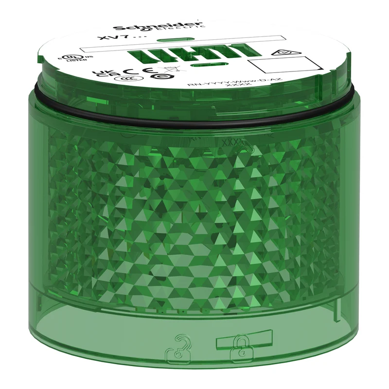 Light Module, Harmony XVB7 Modular Tower Light, green, Ø70mm, steady, coloured lens
