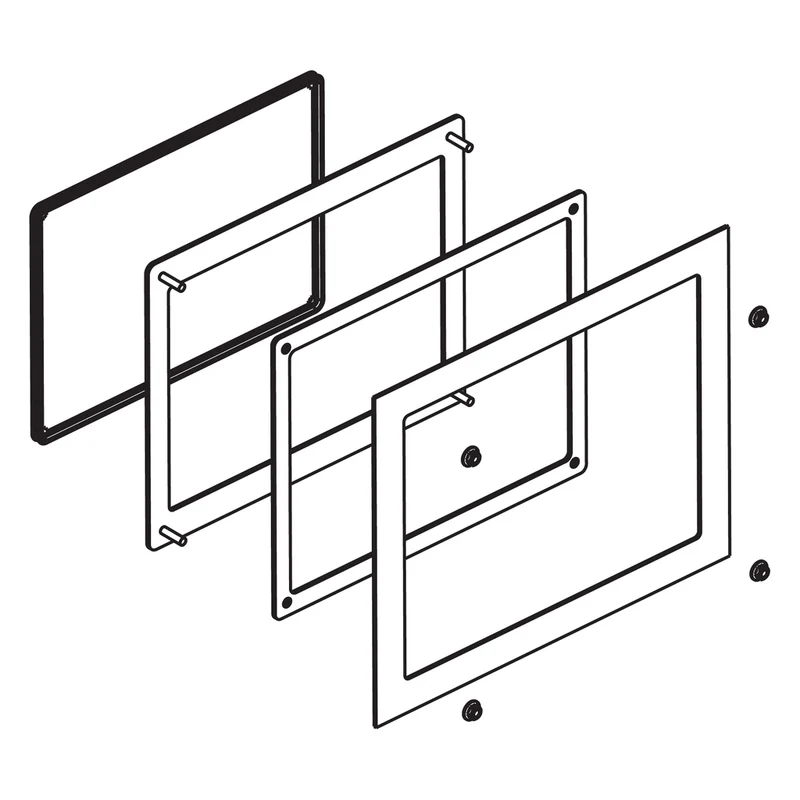 Panel Cutout Adapter, Harmony P6/FP6, IPC, To Mount 15-Inch Wide Display Module In Cutout For Harmony IPC Modular/S-Panel PC (15" Wide)