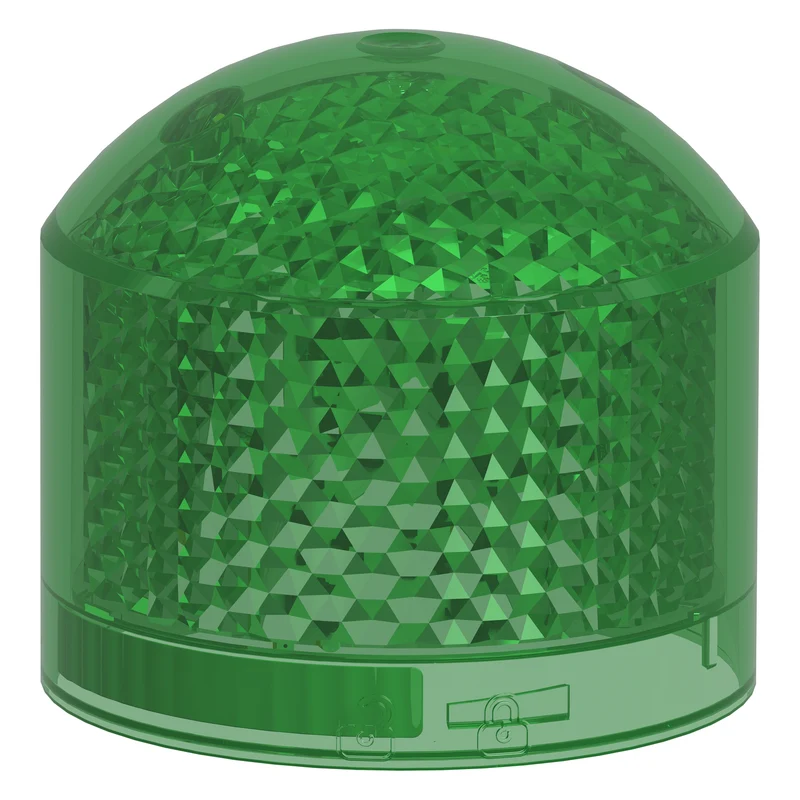 Beacon lens light module, Harmony XVB7 Modular Tower Light, green, Ø70mm, steady, coloured lens