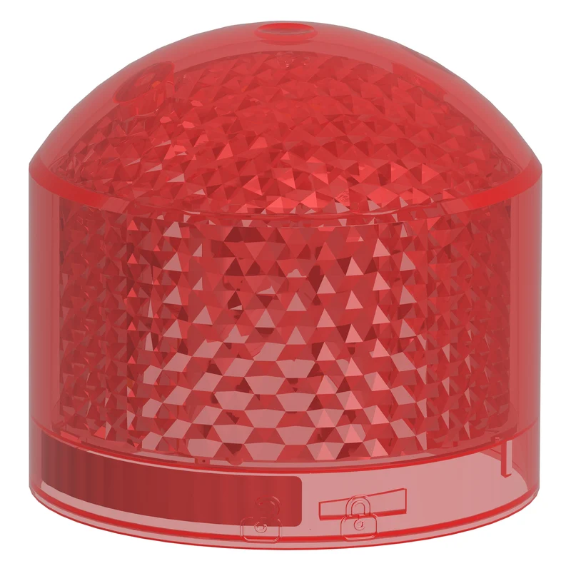 Beacon lens light module, Harmony XVB7 Modular Tower Light, red, Ø70mm, flashing, coloured lens