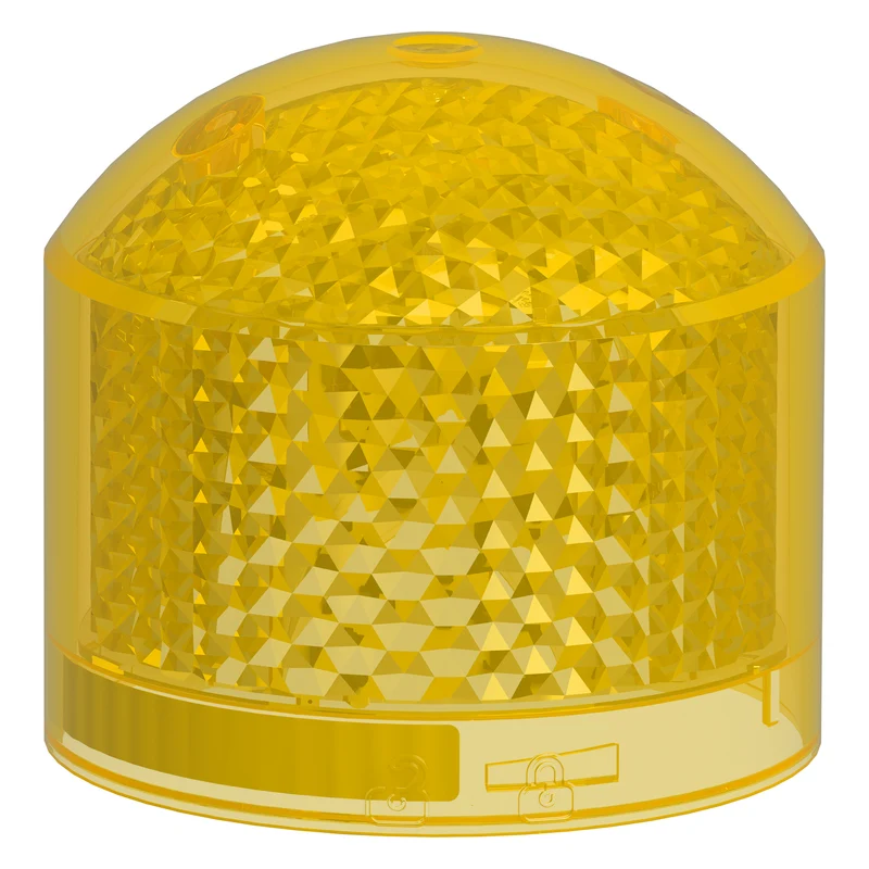Beacon lens light module, Harmony XVB7 Modular Tower Light, yellow, Ø70mm, flashing, coloured lens