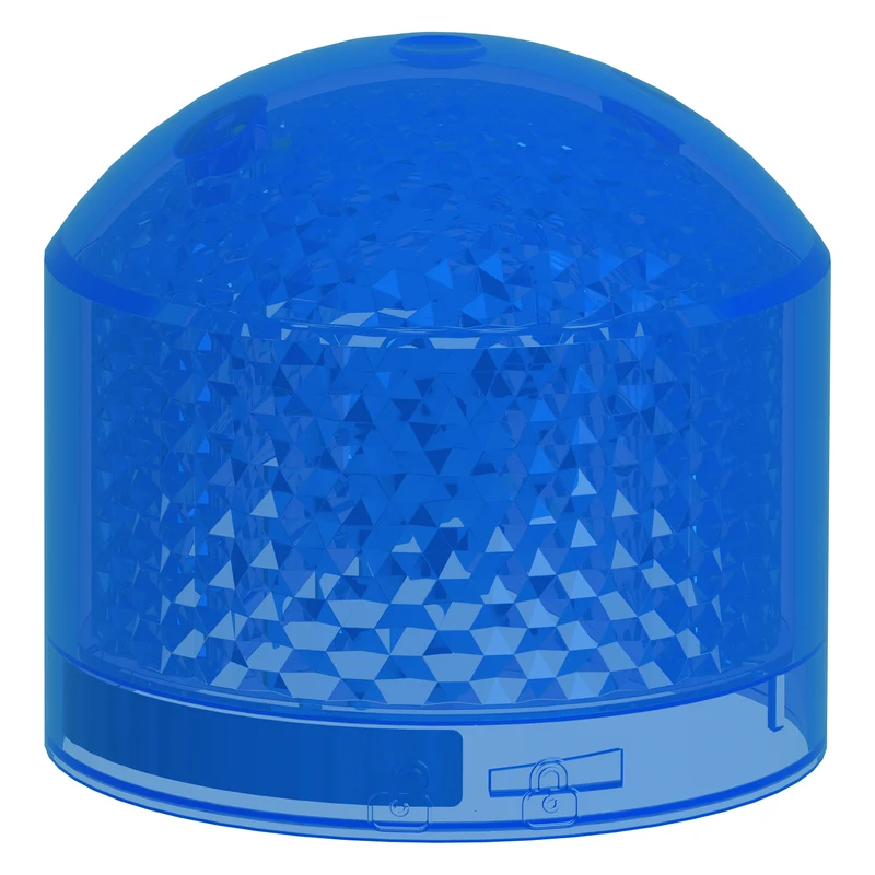 Beacon lens light module, Harmony XVB7 Modular Tower Light, blue, Ø70mm, flashing, coloured lens