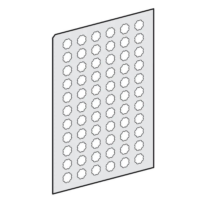 Harmony XB5, Harmony XB4, Sheet Of 66 Self Adhesive Unmarked Legends