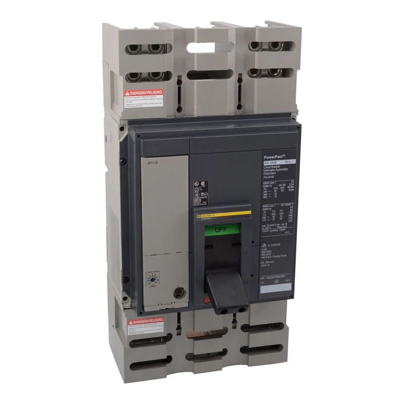 Circuit Breaker, PowerPacT P, 1000A, 3 Pole, 600VAC, 25kA, Busbar, ET1.0l, 80%
