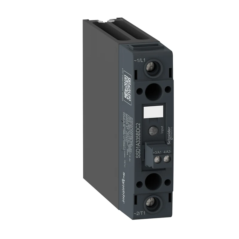 DIN Rail Mount Relay, Harmony Solid State Relays, 20A, ZeroVoltage Switching, Contactor Configuration, Input 4...32V DC, Output 48...600V AC
