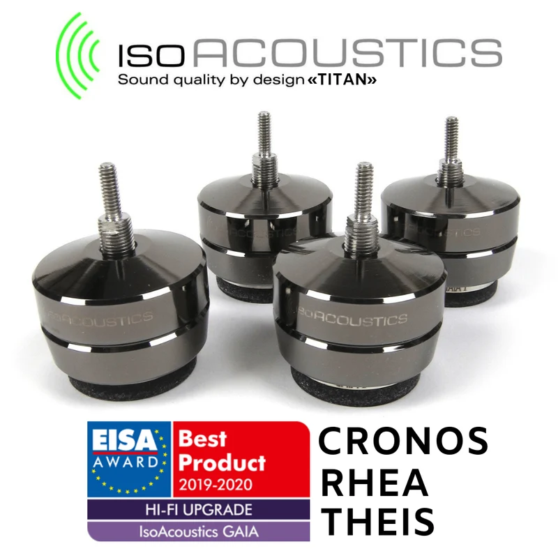 IsoAcoustics GAIA TITAN RHEA (4) - Amortisseurs de vibrations enceintes 420 lbs
