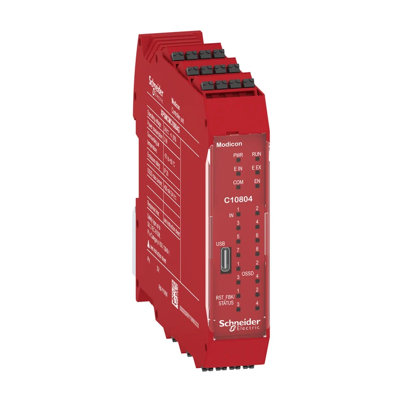 Safety Controller, Modicon MCM, 8 Inputs 4 Outputs, Monitors Expansion Modules, Spring