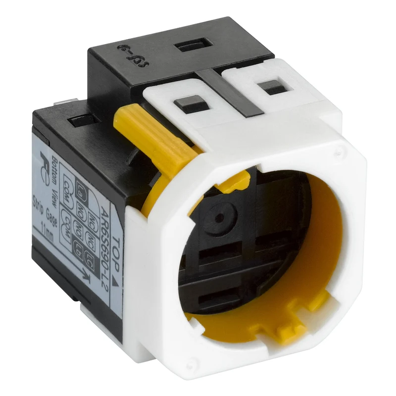 Fast Connector Socket, Harmony XB6E, For PB And SS, 1 NO NC
