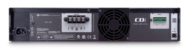 Crown CDI 1000 - Amplificateur de puissance commercial 2 x 500W 4 Ohms, 2 x 500W 70V