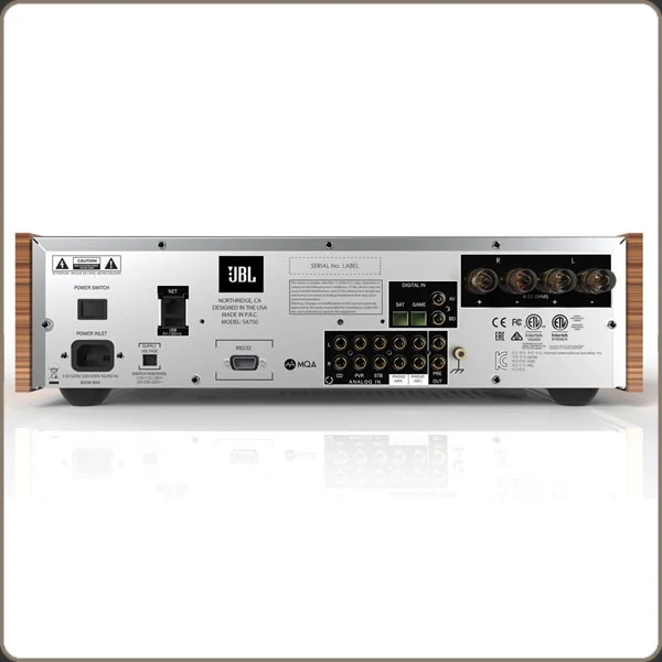 JBL Synthesis SA750 - Amplificateur stéréo intégré 120W/C, Lecteur réseau, DAC, entrée phono
