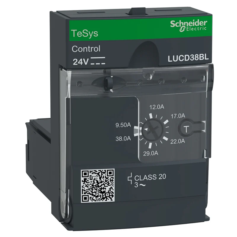 Advanced Control Unit, TeSys Ultra, 3P, 9.5 To 38A, 690VAC, Protection & Diagnostic, Class 20, 24VDC Coil