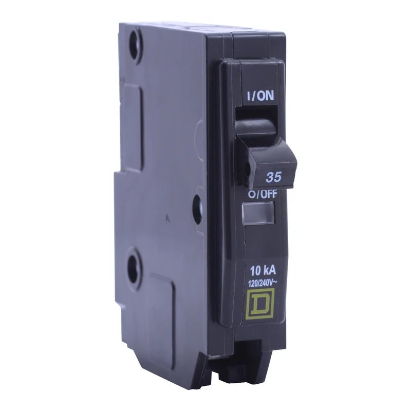 Mini Circuit Breaker, QO, 45A, 1 Pole, 120/240VAC, 10kA, Plug In