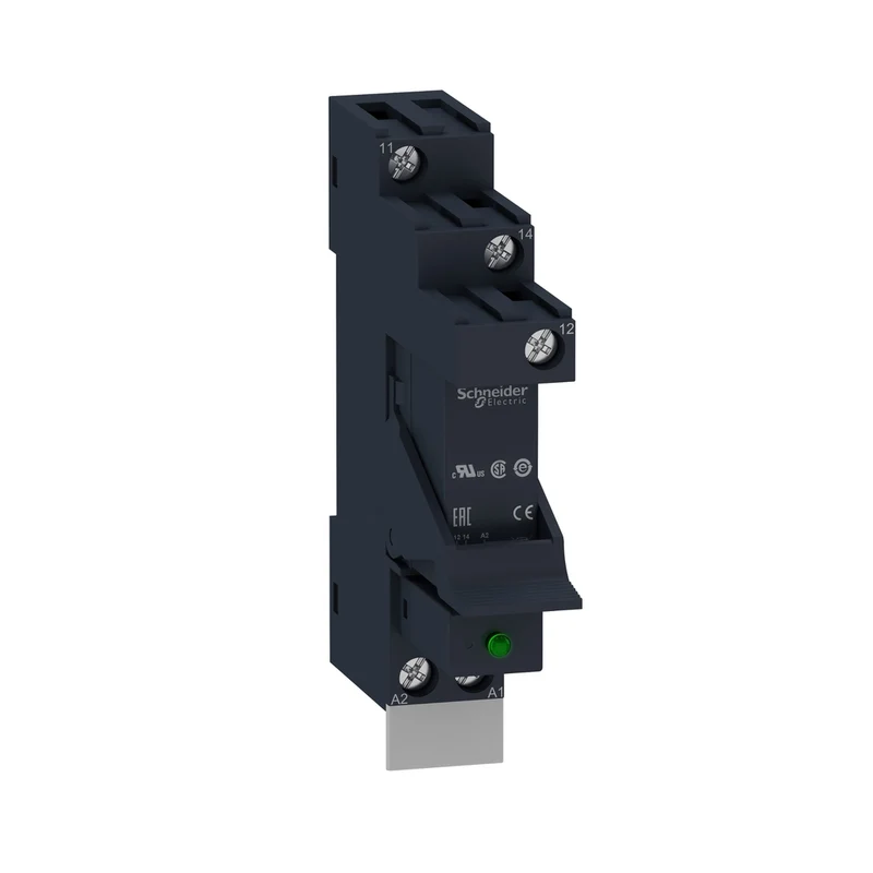 Interface Plug In Relay, Harmony Electromechanical Relays, Pre Assembled, 12A, 1CO, With LED, 230V AC