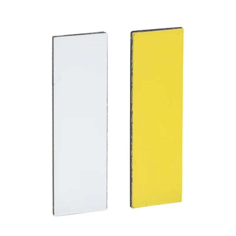 Blank Legend, Harmony XB4, Harmony XB5, White Yellow, 8x27mm, For Holder 30x40mm, Unmarked