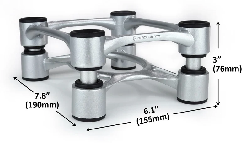 IsoAcoustics Aperta - Supports isolateurs inclinables pour enceintes acoustiques 35lb (paire)