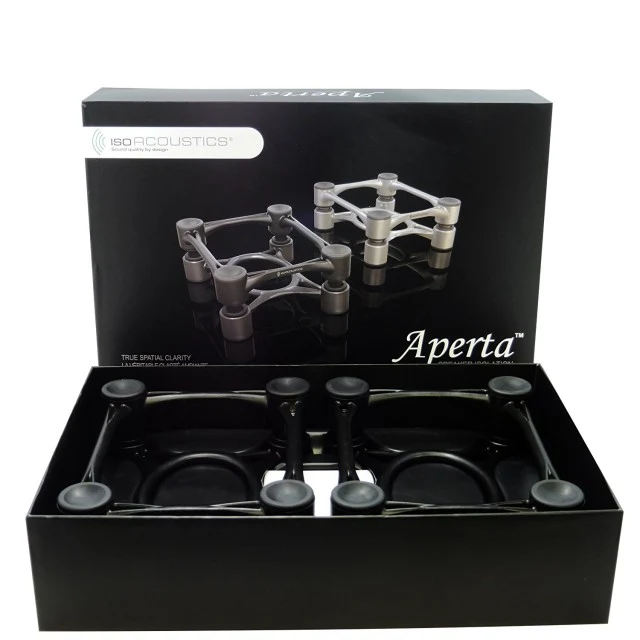 IsoAcoustics Aperta - Supports isolateurs inclinables pour enceintes acoustiques 35lb (paire)
