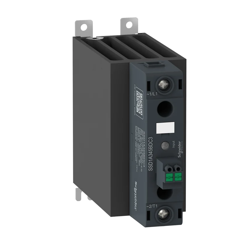 DIN Rail Mount Relay, Harmony Solid State Relays, 45A, ZeroVoltage Switching, Contactor Configuration , Input 4 To 32V DC, Output 48 To 600V AC