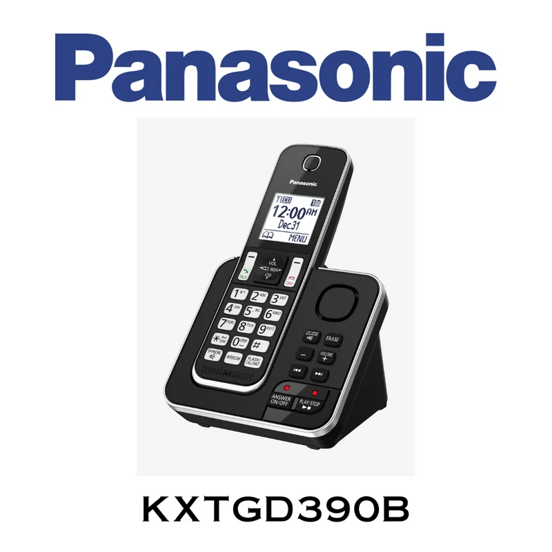 Panasonic KXTGD390B - Téléphone sans fil avec répondeur et un combiné