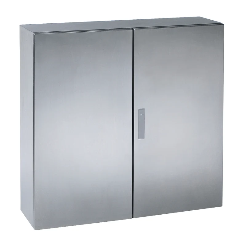 Wall Mounted Enclosure, Spacial S3X, Stainless Steel 304L,Double Plain Door, 1000x1000x300mm, IP55