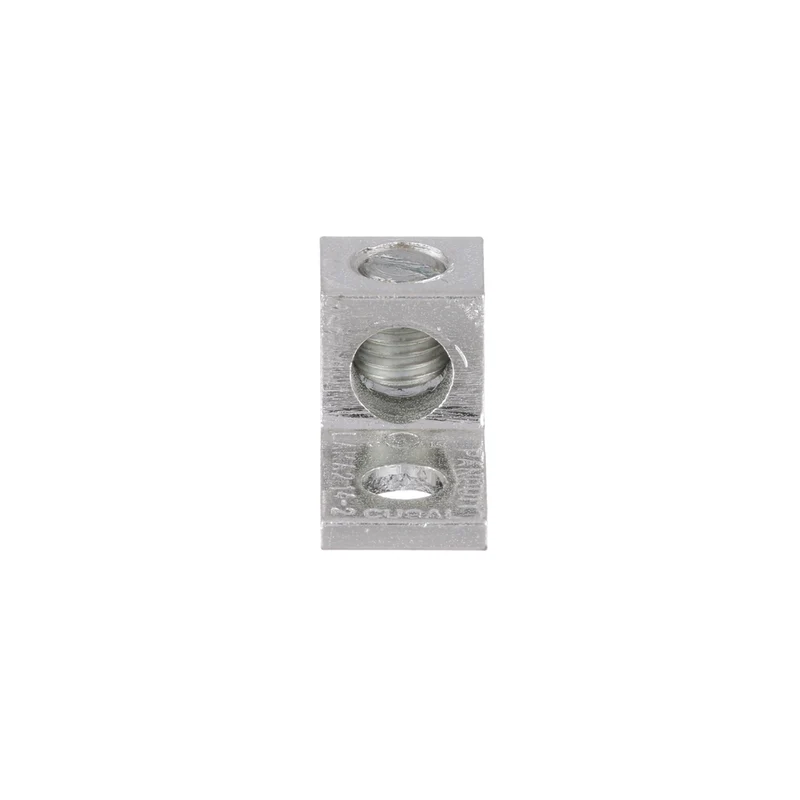 Pan-Lug™ Al Mech,2, Tin Plt, 1hole, 1/4" Stud,PK100 LAMA2-14-C