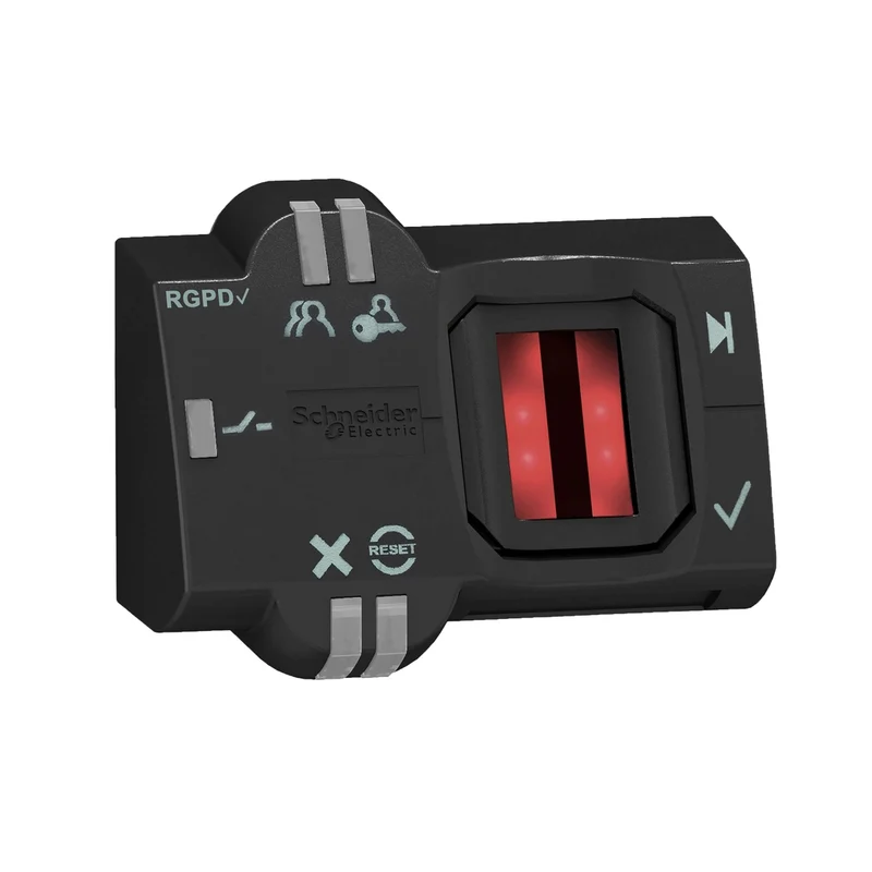 Biometric Switch Bistable RGPD, Harmony XB5S, Plastic, 22mm, Connection By 2m Cable, 24V AC DC