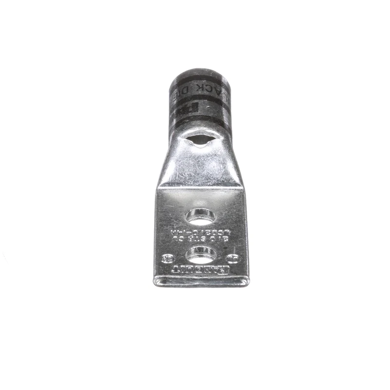 Pan-Lug™ Comp. Lug, 2/0, Tin Plt Copper, Strt, Two 1/4" Stud, PK10 LCD2/0-14A-X