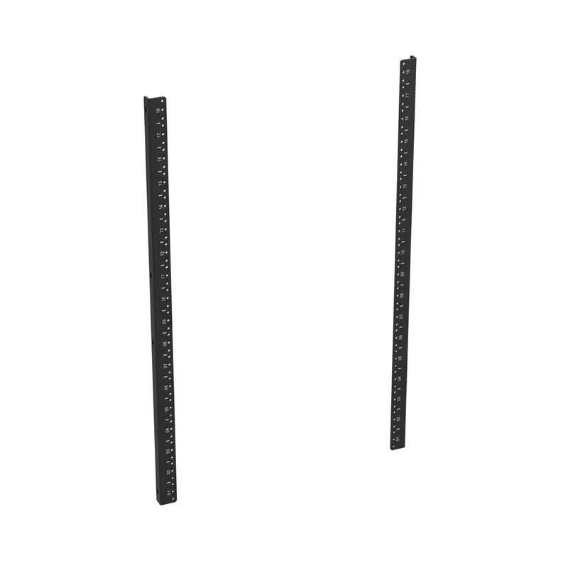 Wall Mount Cabinet, 18RU Rear Rail Kit, Black PZWMC18RR