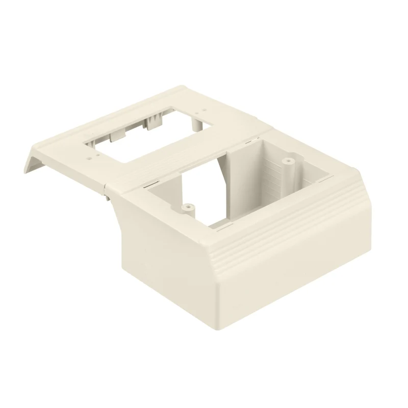 Surface Raceway, T-70 Offset Box, for Screw-on Facplt, Off White T70WCIW