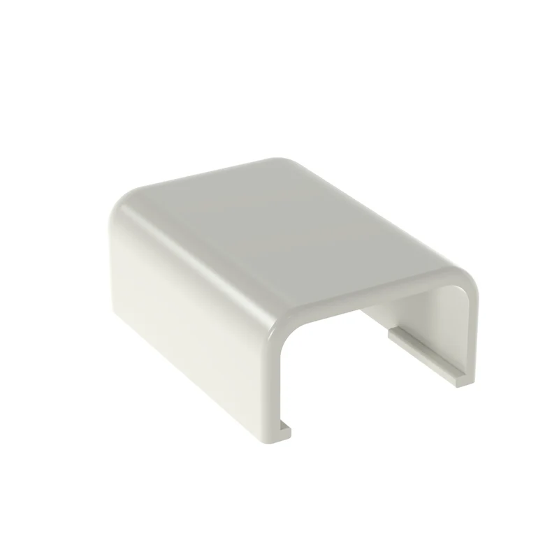 Surface Raceway, LD3 End Cap, Low Voltage, Off White ECF3IW-E
