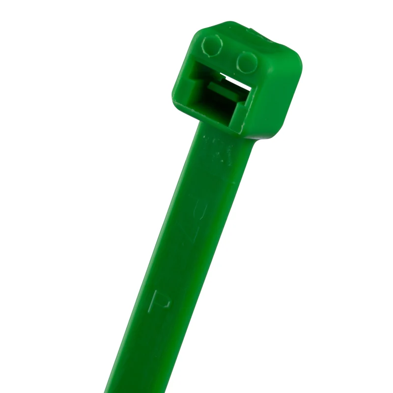 Cable Tie, Green, PA6.6, 7.4"L (188 mm), 50lb, PK100 PLT2S-C5