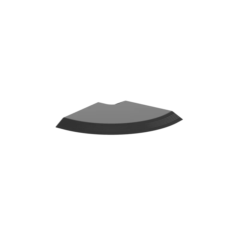 Above Floor Raceway Right Angle Fitting, Black AFR4RABL