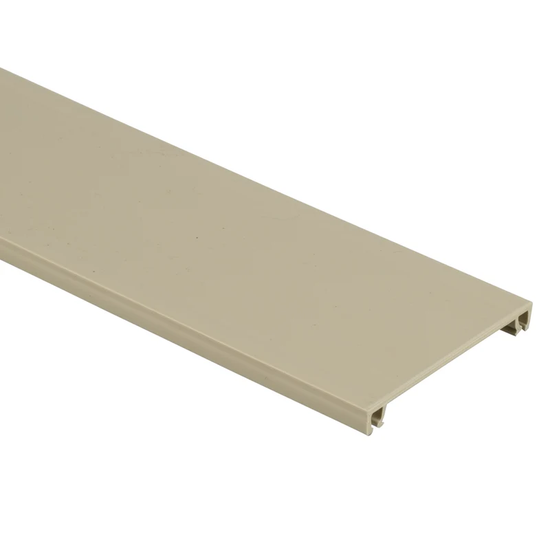 Surface Raceway, T-70 Power Rated Cover, 10 ft, Electric Ivory T70CEI10