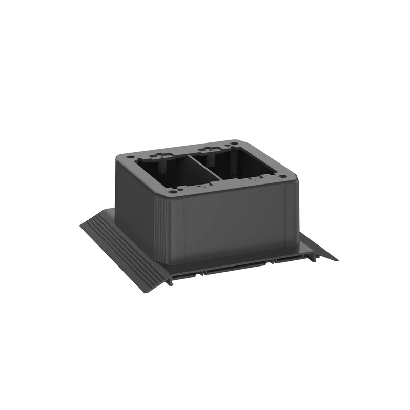 Above Floor Raceway Junction Box, Black AFR4JB2SBL