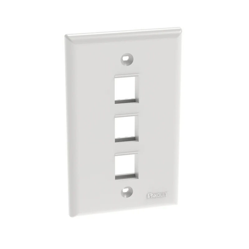 NetKey® Faceplate, 3-Port, White NK3FNWH
