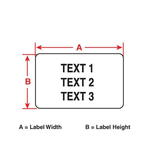 LABEL 3X1IN ADHESIVE POLYESTER WHITE 50/BX