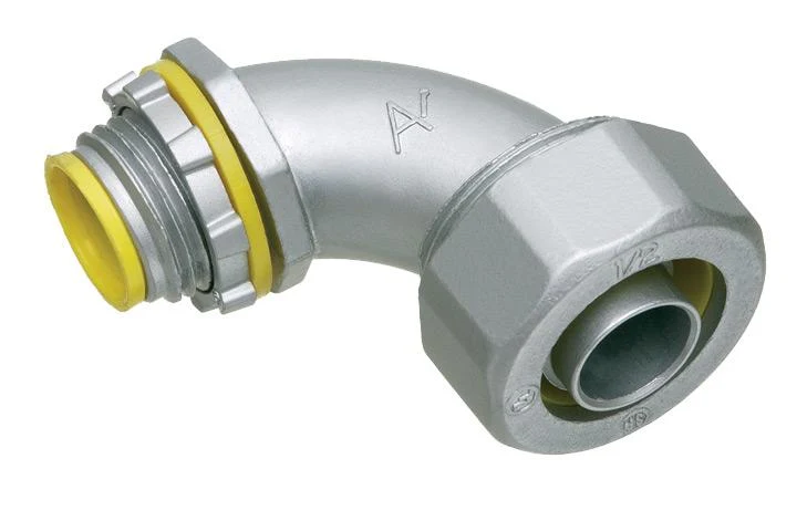 CONNECTOR LIQUIDTIGHT 3/4" 90 DEGREES INSULATED ZINC