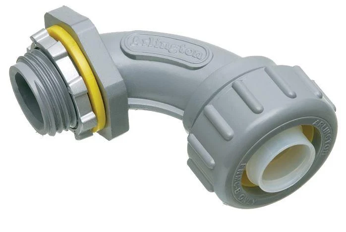 CONNECTOR LIQUIDTIGHT 1" 90D PLASTIC